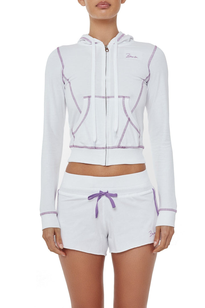 ESPRITE shorts- bianco/ violet  -  CLOTHING  -  B Ā M B A S W I M