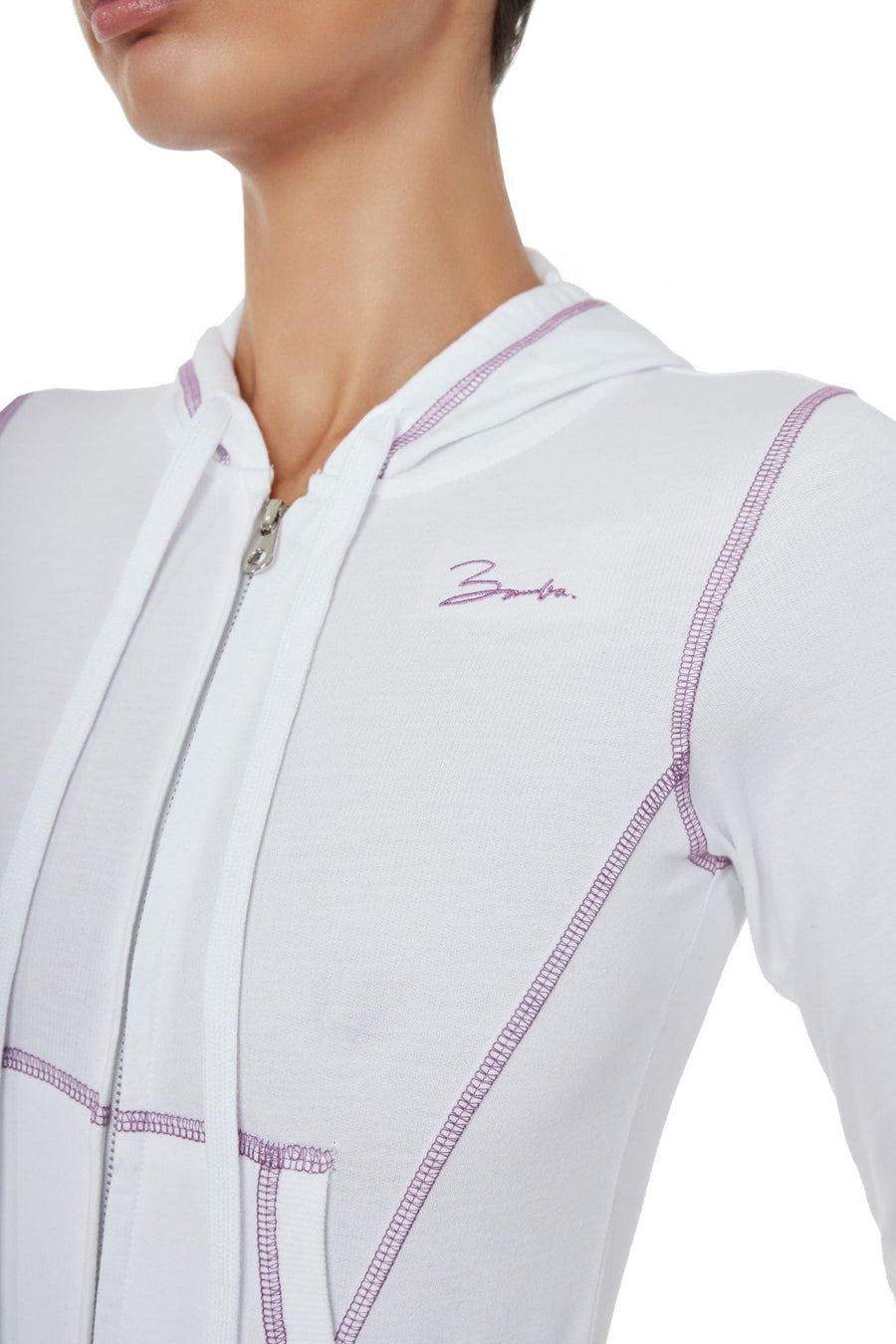 ESPRITE jacket- bianco/ violet  -  CLOTHING  -  B Ā M B A S W I M