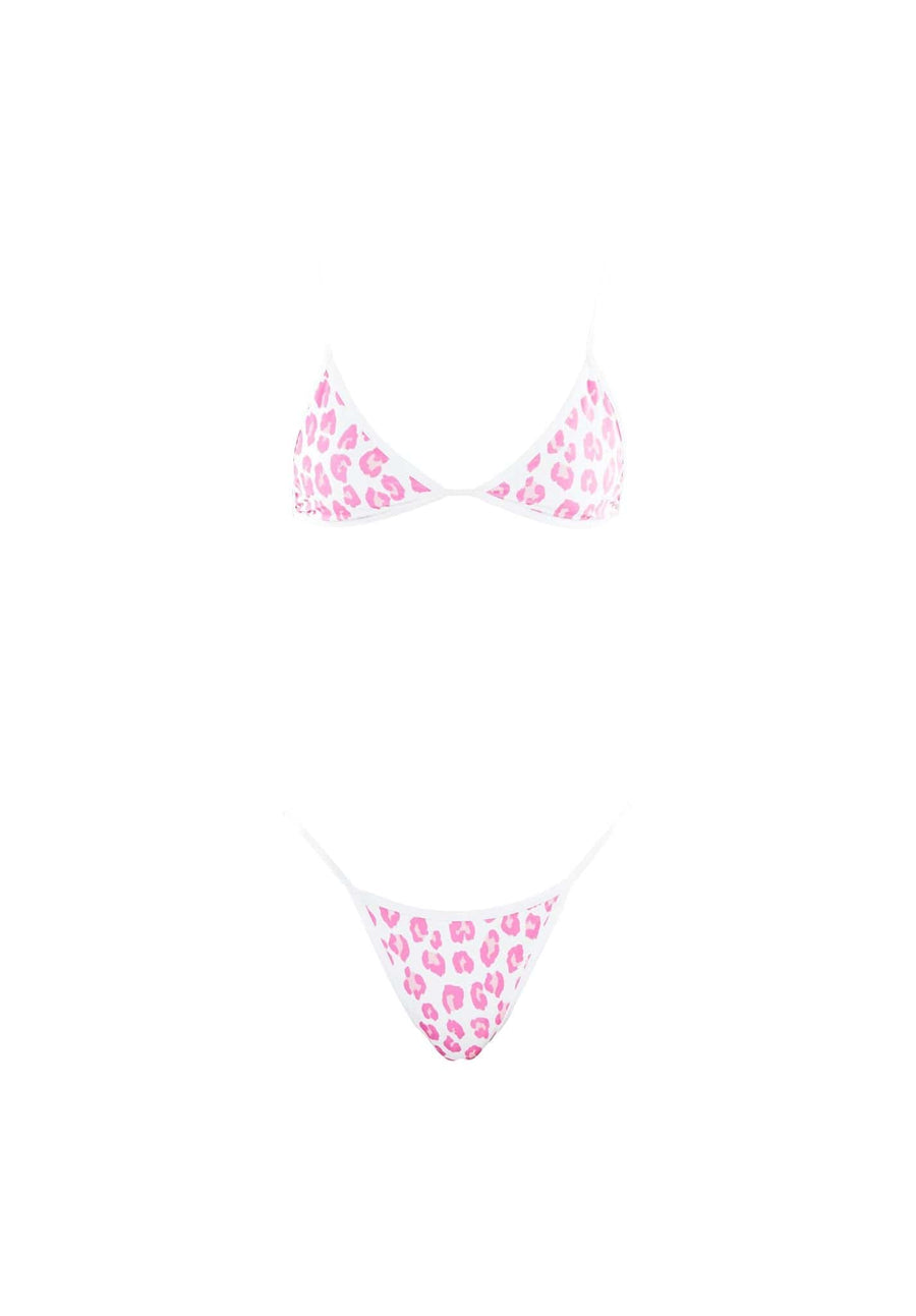 PRINCE top - pink leopard  -  SWIM TOPS  -  B Ā M B A S W I M