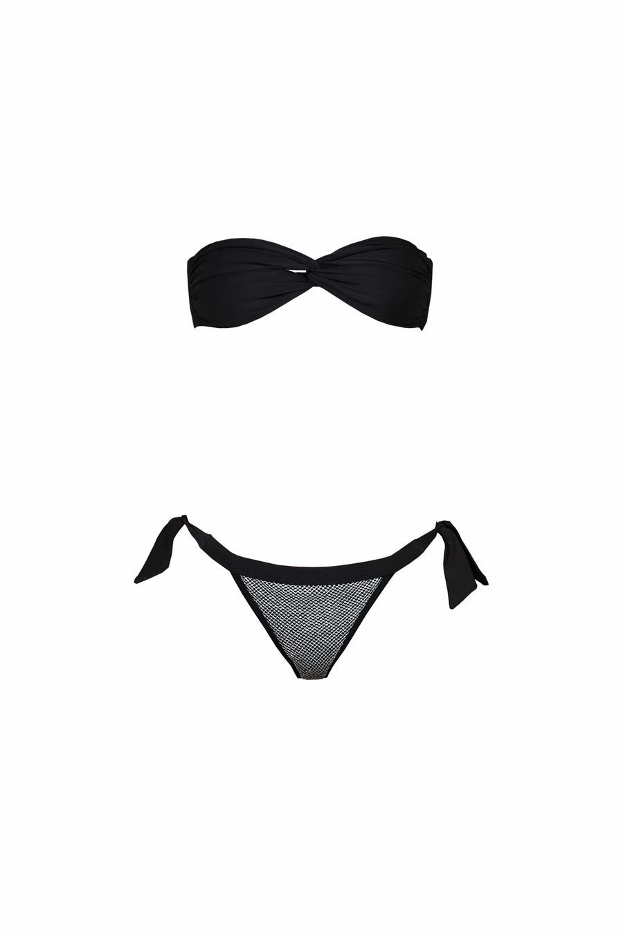 URSULA top - jet black  -  SWIM TOPS  -  B Ā M B A S W I M